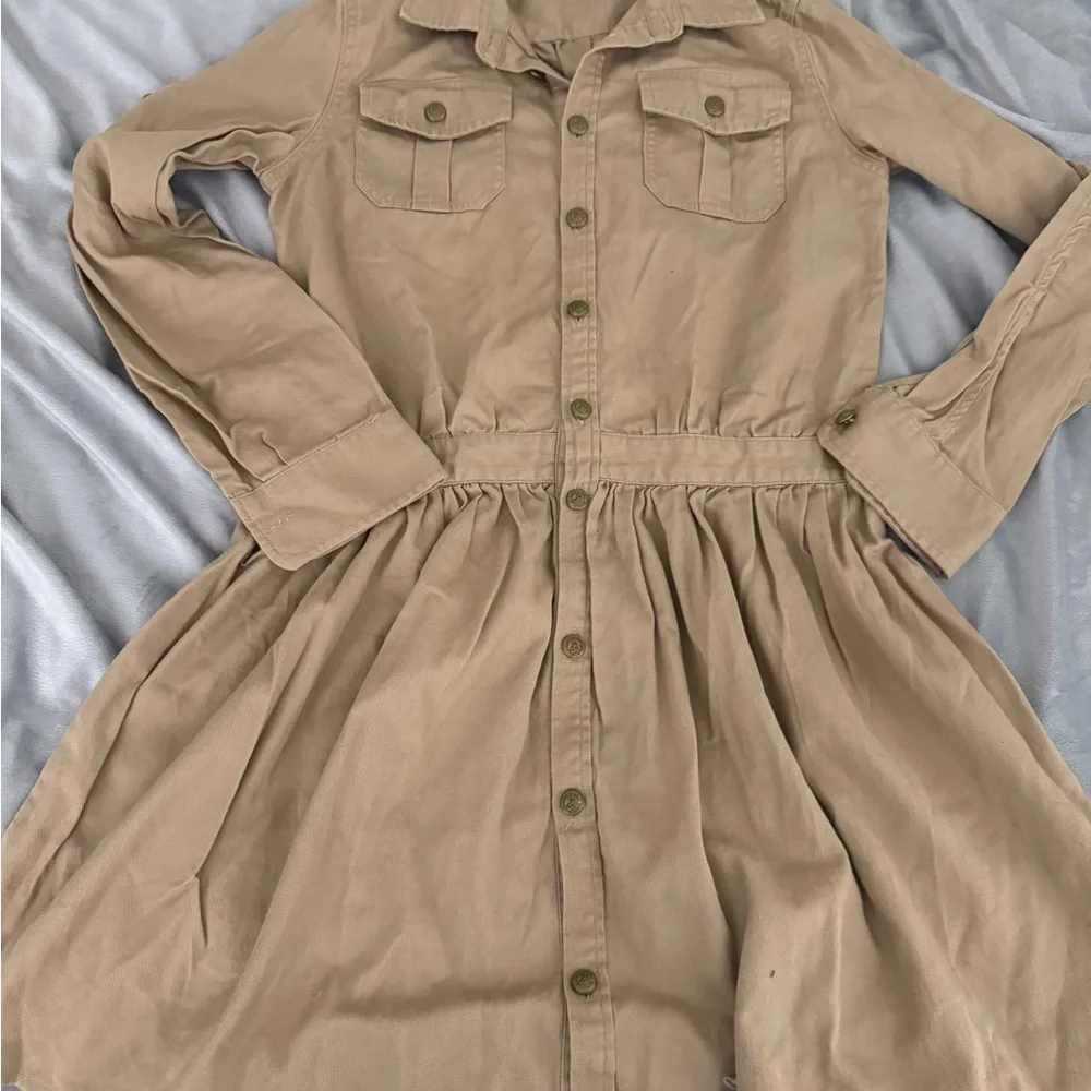 Polo by Ralph Lauren Button-Front Shirt in Light Tan